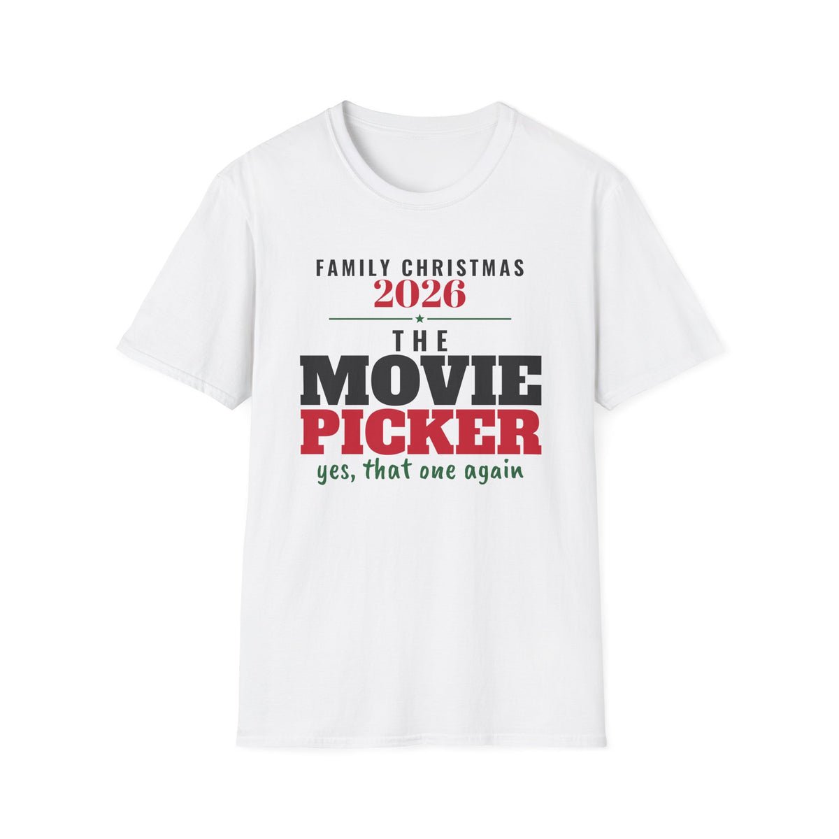The Movie Picker Family Christmas 2026 Matching T-Shirt – Gifted Porch, view 1