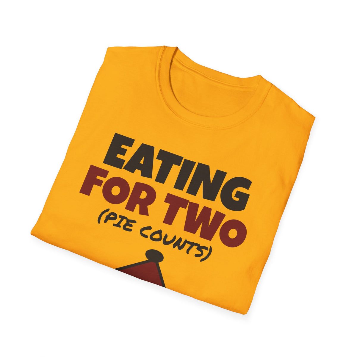 Eating For Two Pie Counts Thanksgiving Pregnancy T-Shirt – Gifted Porch, view 15