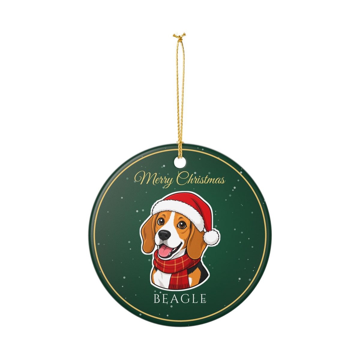 Beagle Dog Christmas Ornament