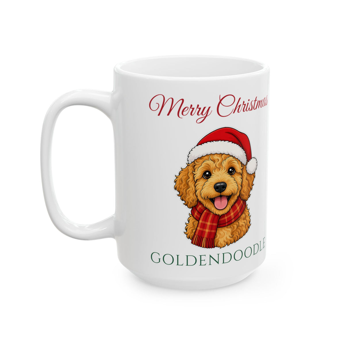 Goldendoodle Dog Christmas Mug