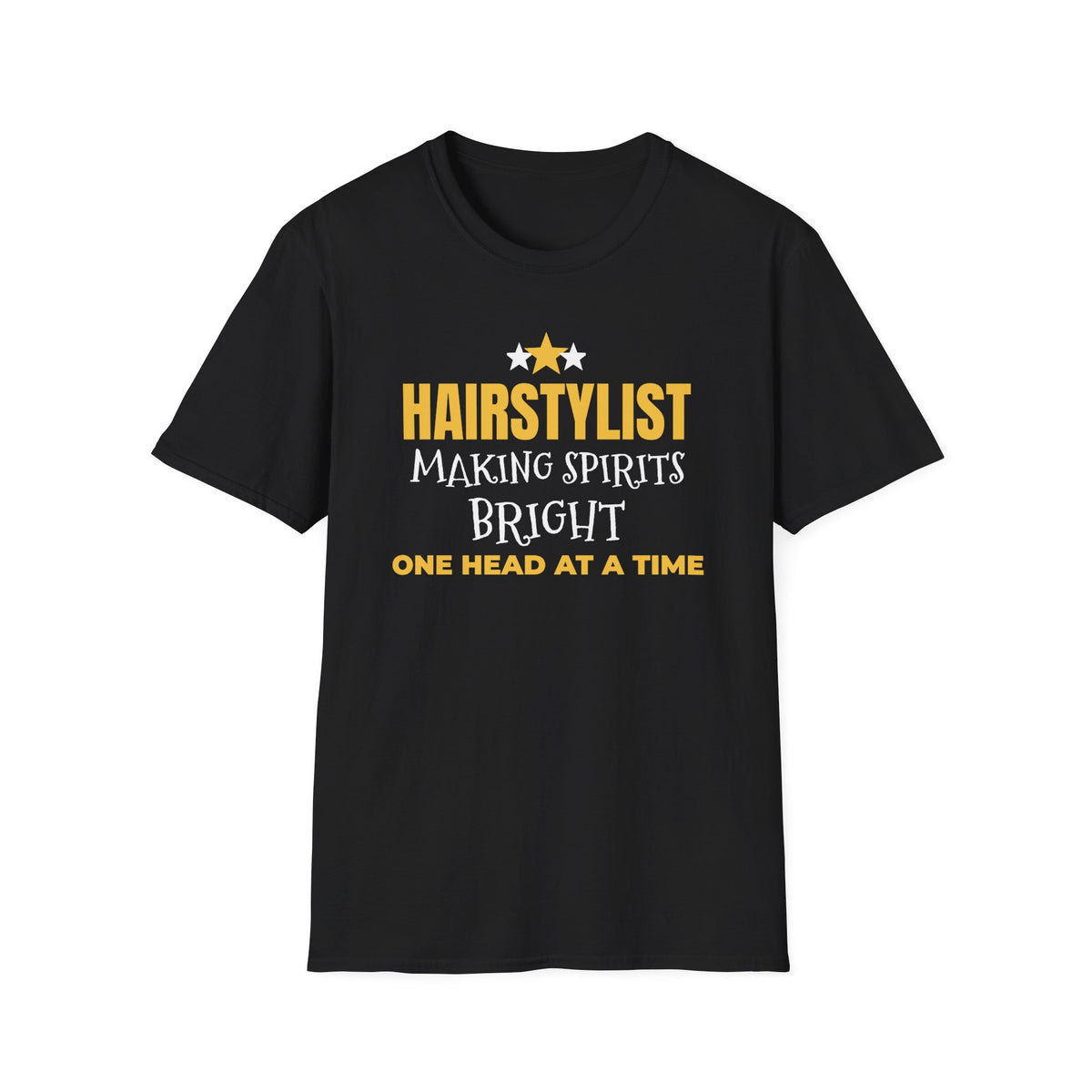 Hairstylist Making Spirits Bright One Head At A Time Christmas T-Shirt Gift – Gifted Porch