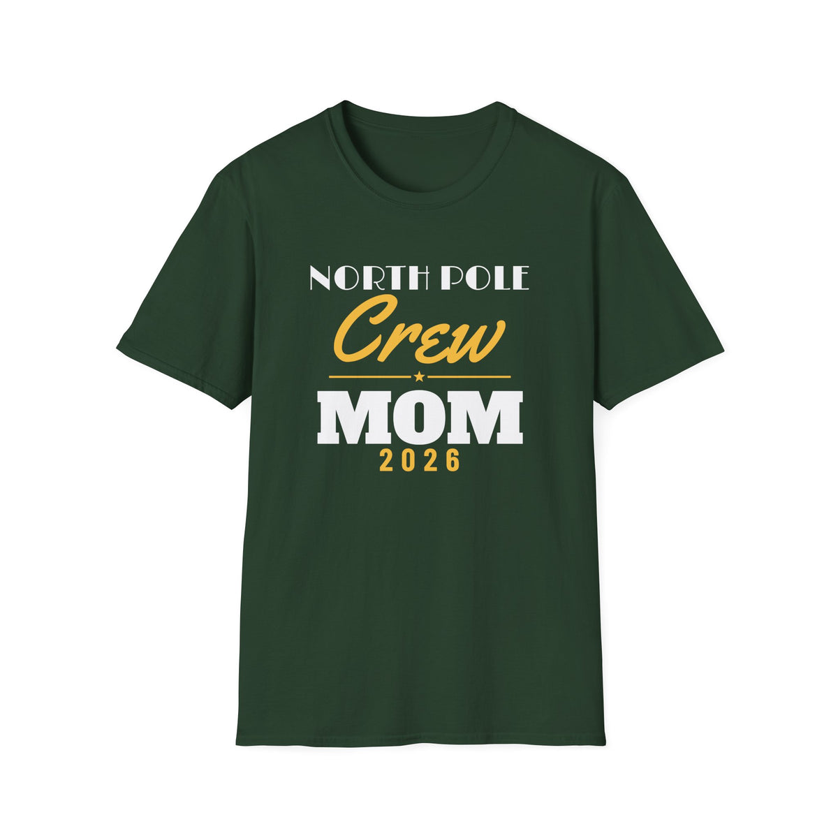 North Pole Crew 2026 Mom Matching Family Christmas T-Shirt – Gifted Porch, view 3