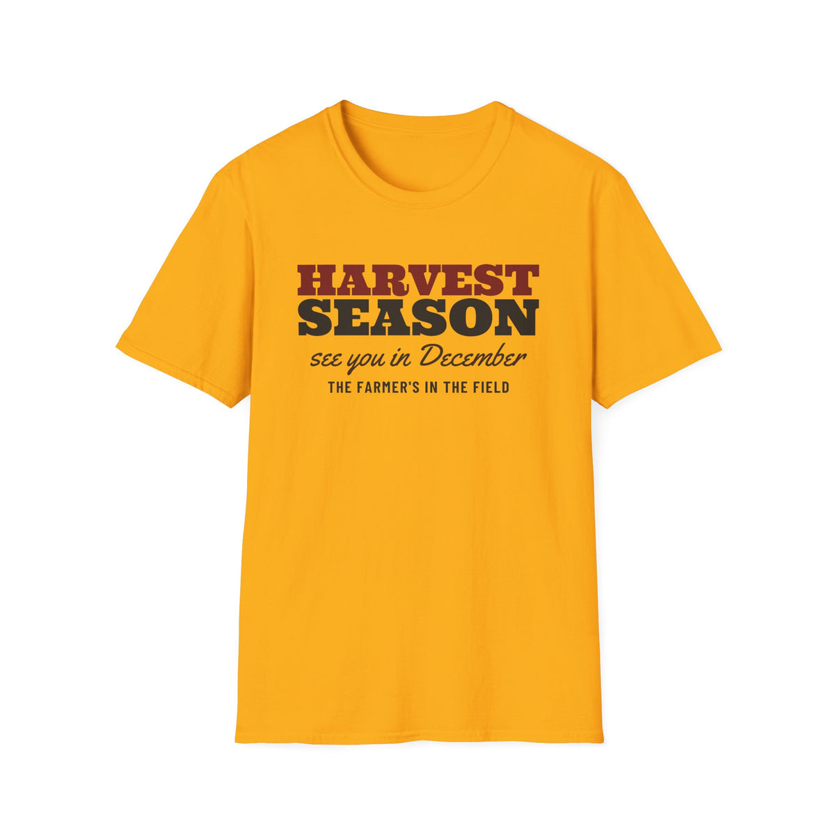 Harvest Season See You In December Funny Farmer T-Shirt – Gifted Porch, view 3