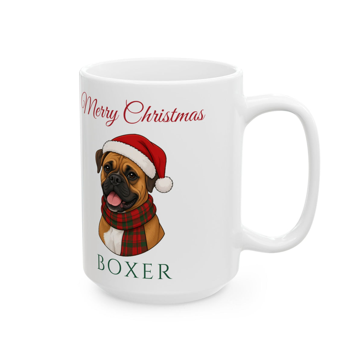 Boxer Dog Christmas Mug – Gifted Porch, view 8
