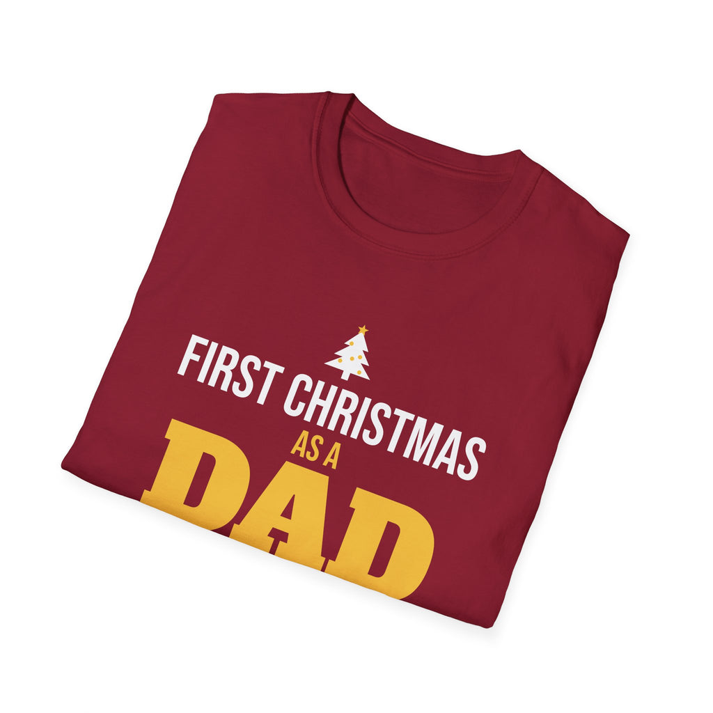First Christmas As A Dad 2026 T-Shirt New Dad Holiday Gift Tee – Gifted Porch