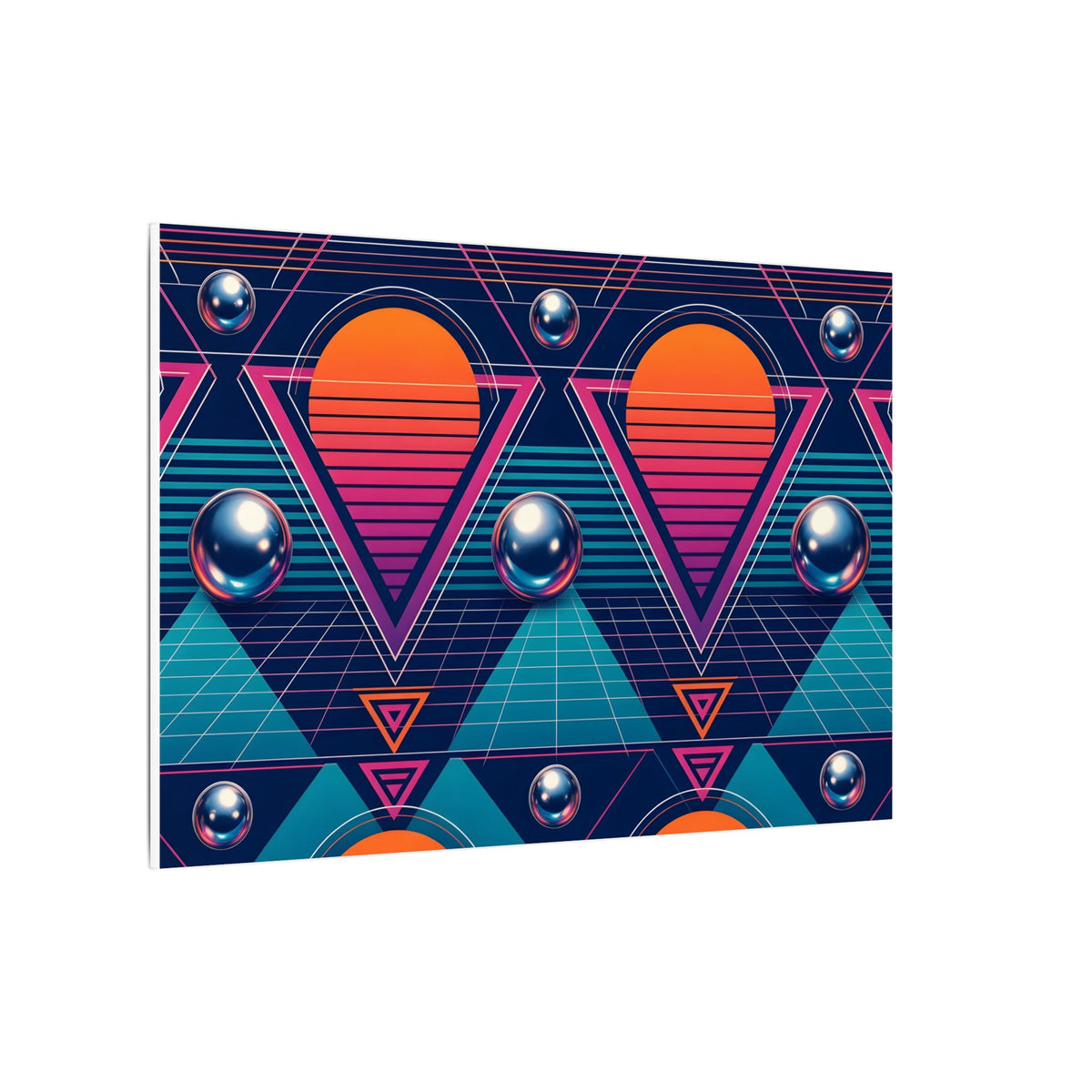 Retro Future Abstract Canvas Wall Art – unique art gift, photo 10