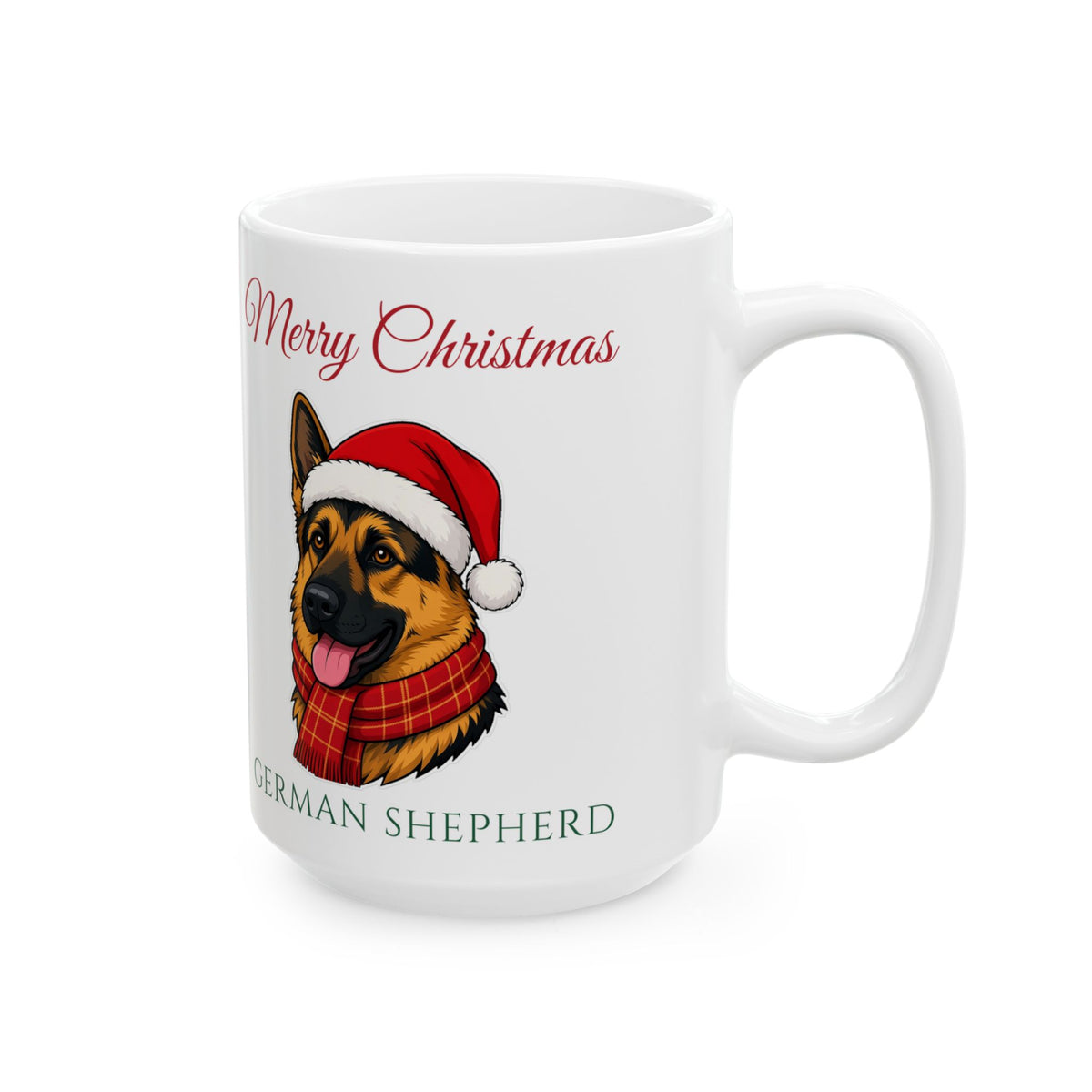 German Shepherd Dog Christmas Mug