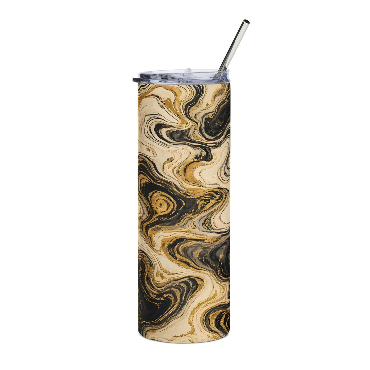 Black & Gold Ink 20oz Tumbler