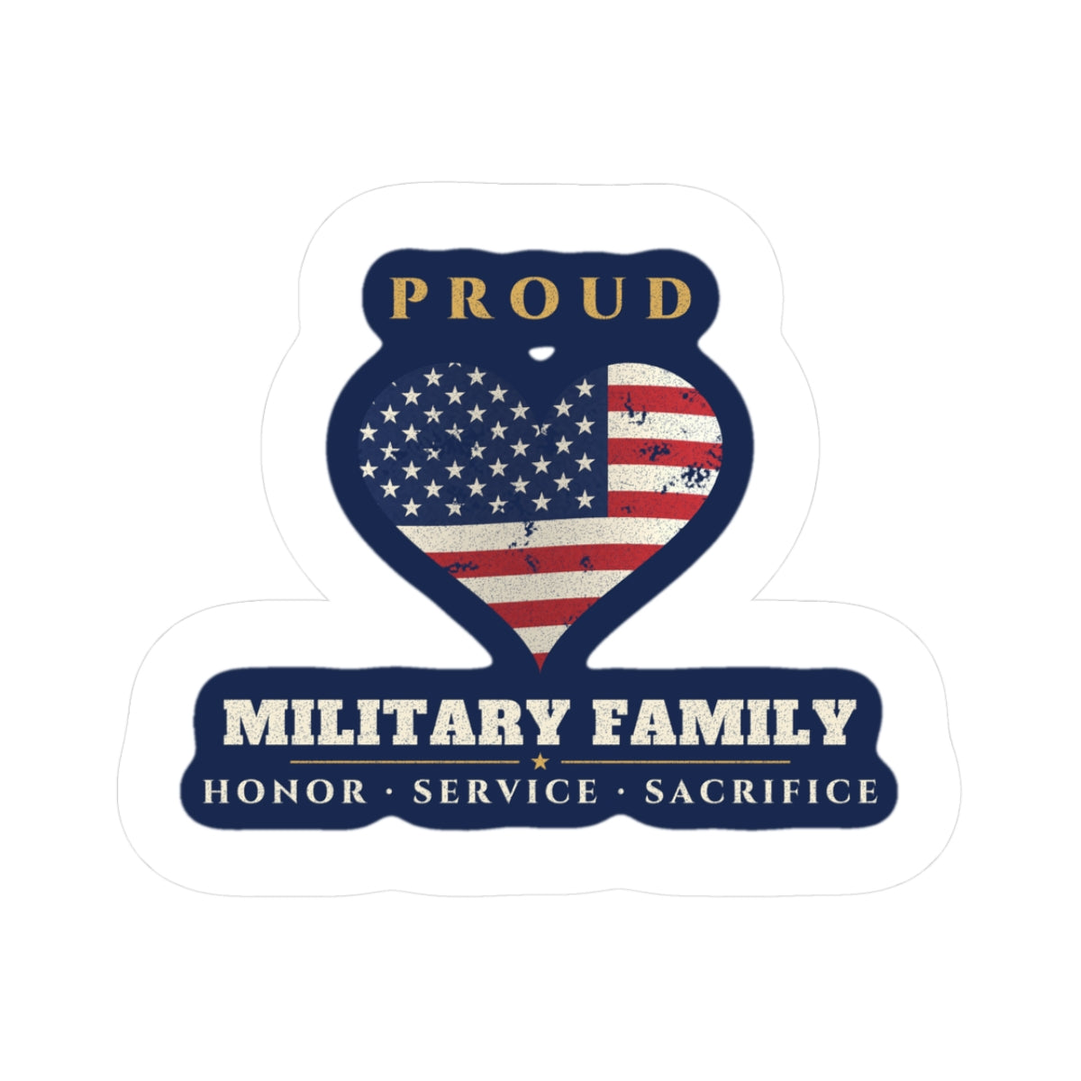 Proud Military Family Sticker