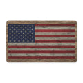 Rustic American Flag doormat – front door welcome mat by Gifted Porch