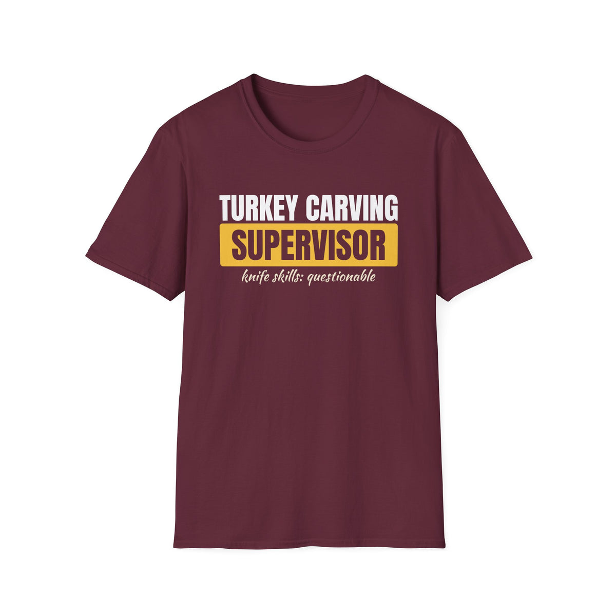Turkey Carving Supervisor Funny Thanksgiving Dad T-Shirt – Gifted Porch, view 5