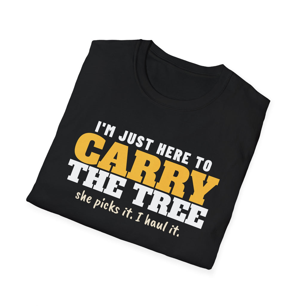 I'm Just Here To Carry The Tree Funny Christmas Tree T-Shirt – Gifted Porch, view 10