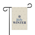 Hello Winter Garden Flag