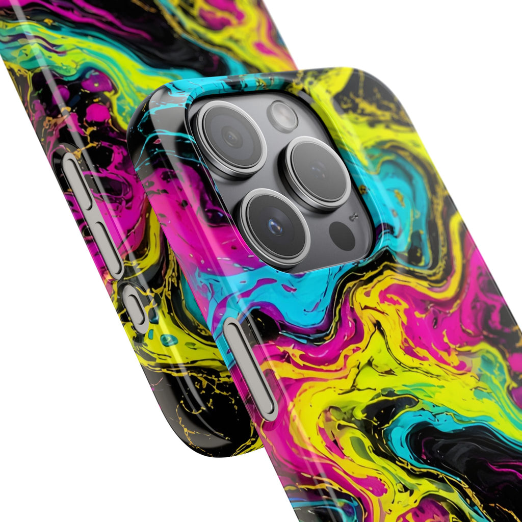 Neon Marble Abstract Phone Case