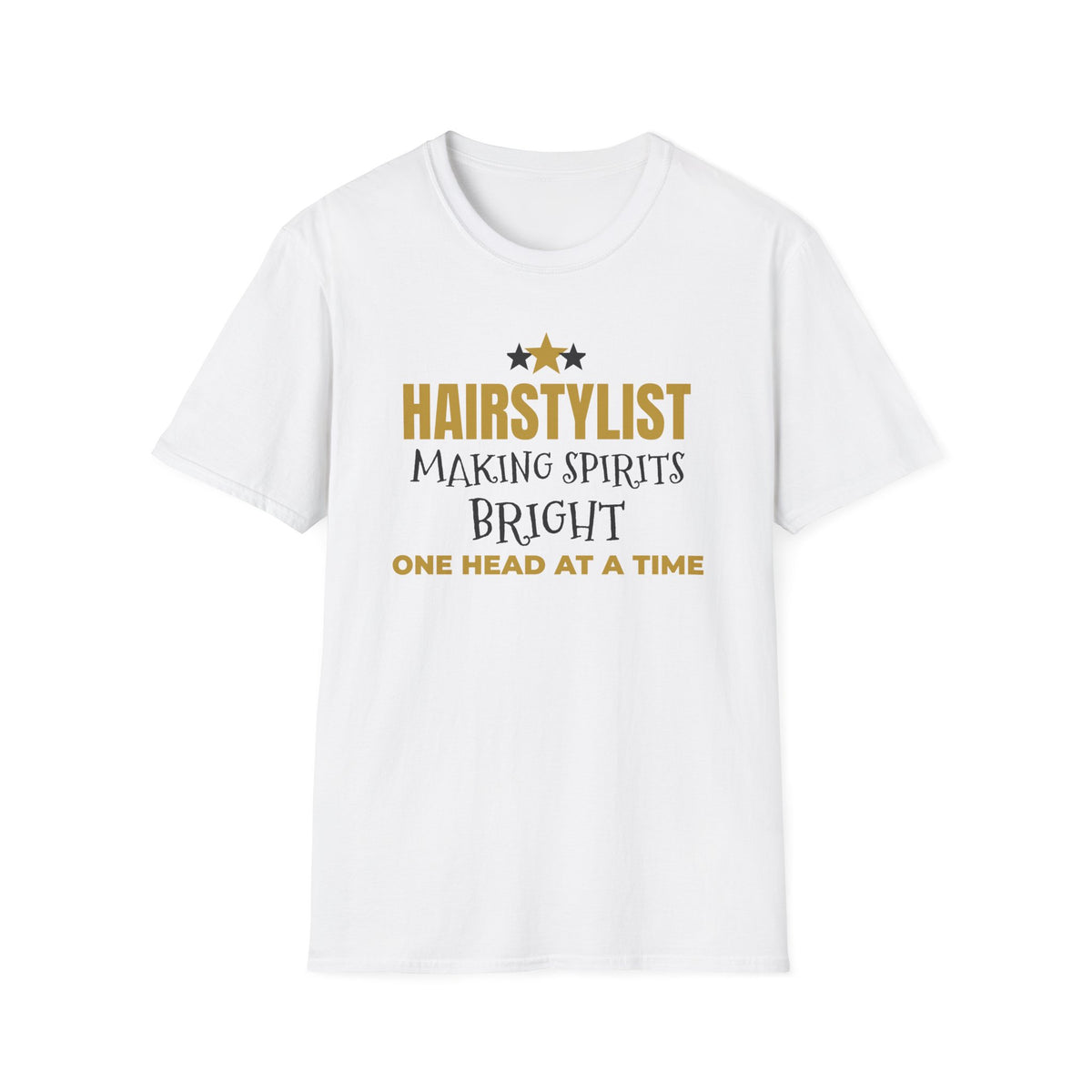 Hairstylist Making Spirits Bright One Head At A Time Christmas T-Shirt Gift – Gifted Porch