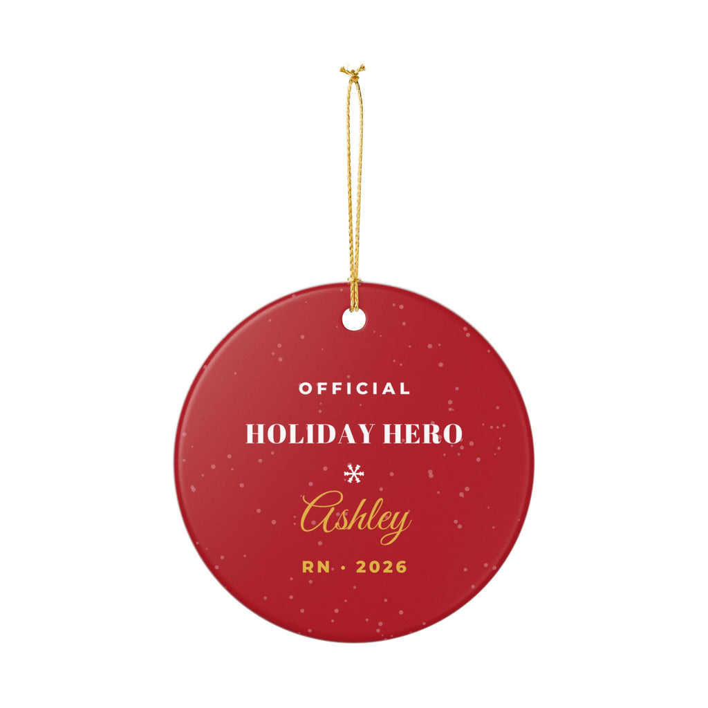 Nurse Christmas Ornament 2026 Personalized Name – Gifted Porch, view 7