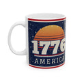 Retro 1776 Sunset coffee mug – patriotic coffee mug by Gifted Porch