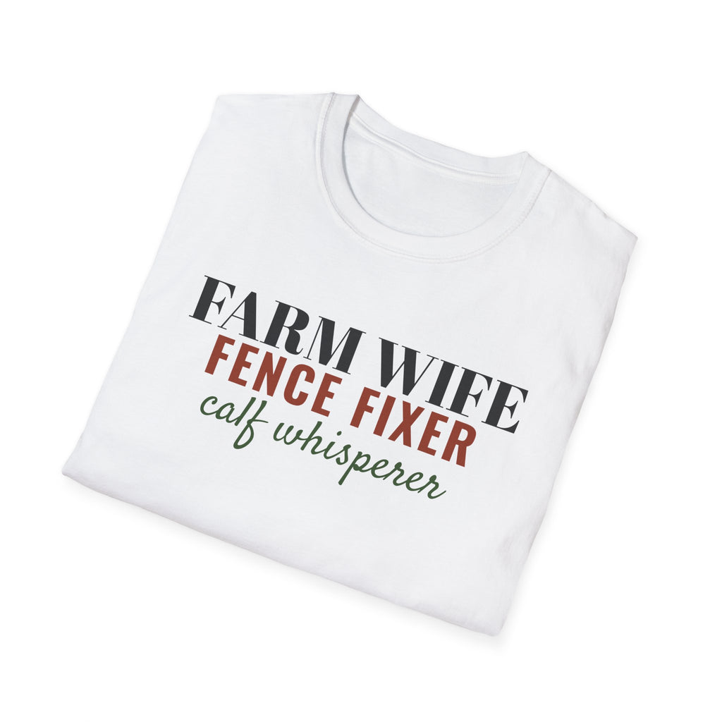 Farm Wife Fence Fixer Calf Whisperer Farm T-Shirt – Gifted Porch, view 5