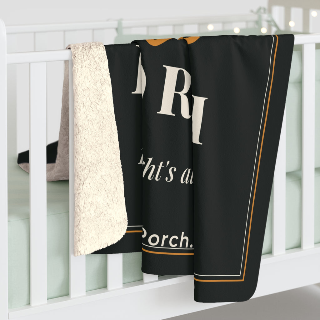 Gifted Porch Sherpa Throw