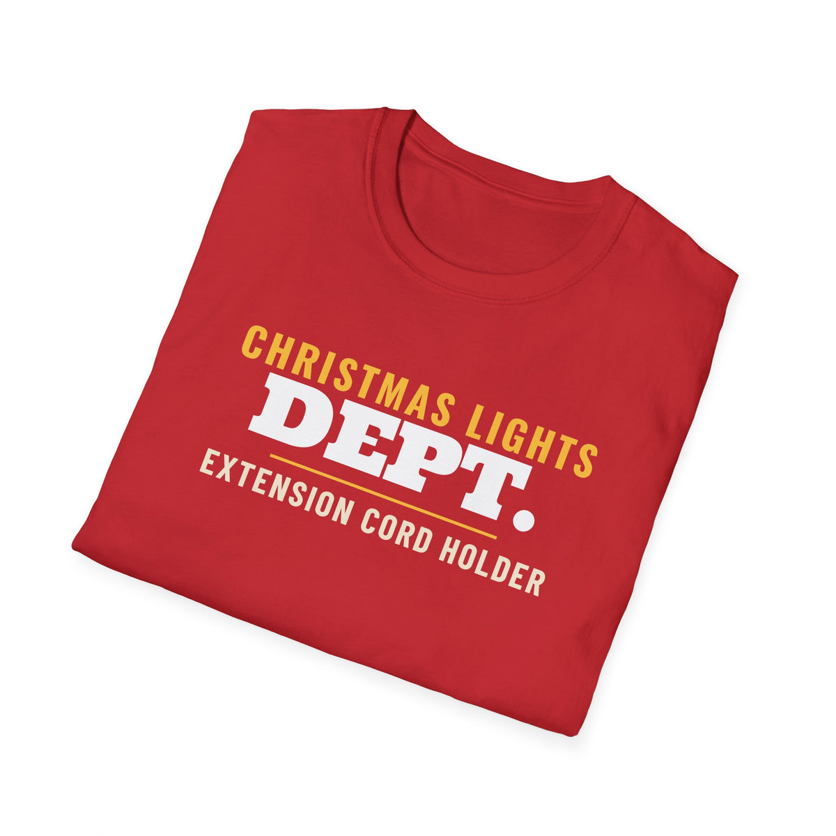Christmas Lights Dept Extension Cord Holder Matching T-Shirt – Gifted Porch, view 16