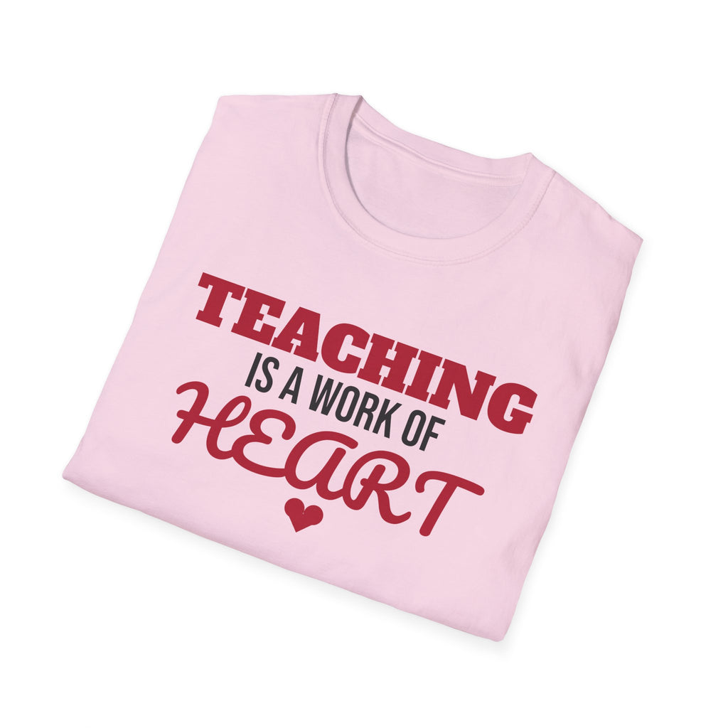 Teaching Is A Work Of Heart Teacher T-Shirt Teacher Appreciation Gift Tee – Gifted Porch