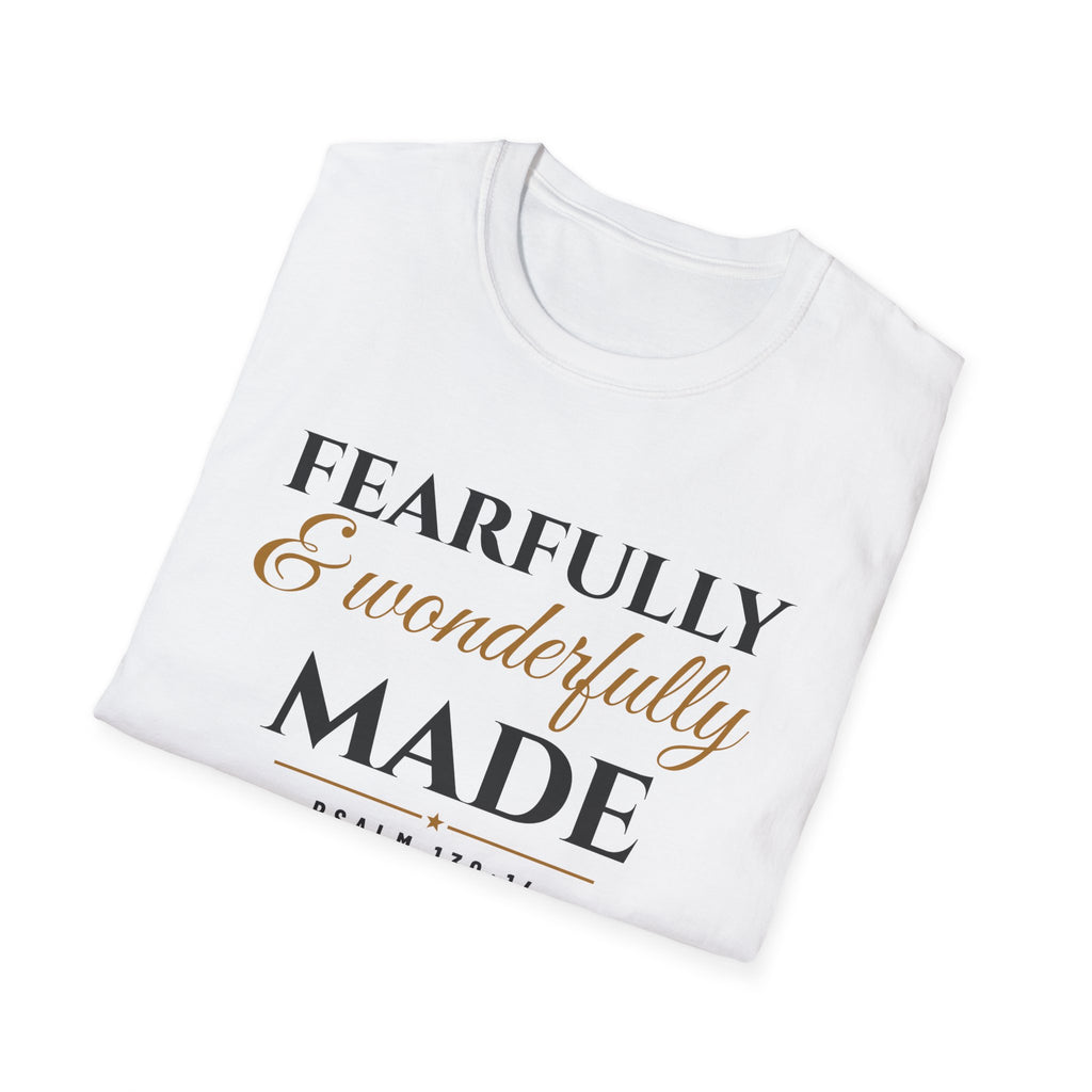 Fearfully And Wonderfully Made Psalm 139:14 T-Shirt – Gifted Porch, view 5
