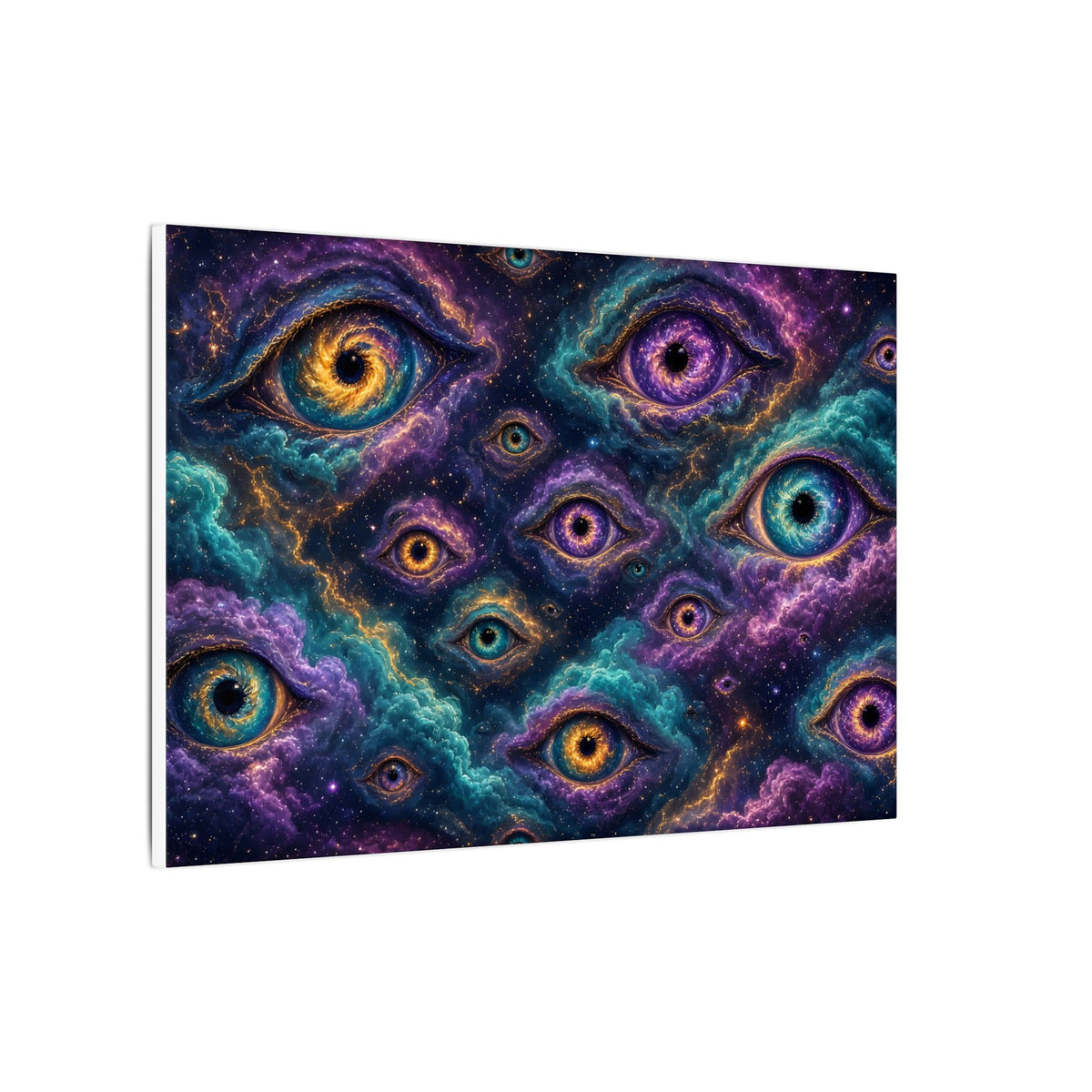 Cosmic Eyes Abstract Canvas Wall Art – unique art gift, photo 7