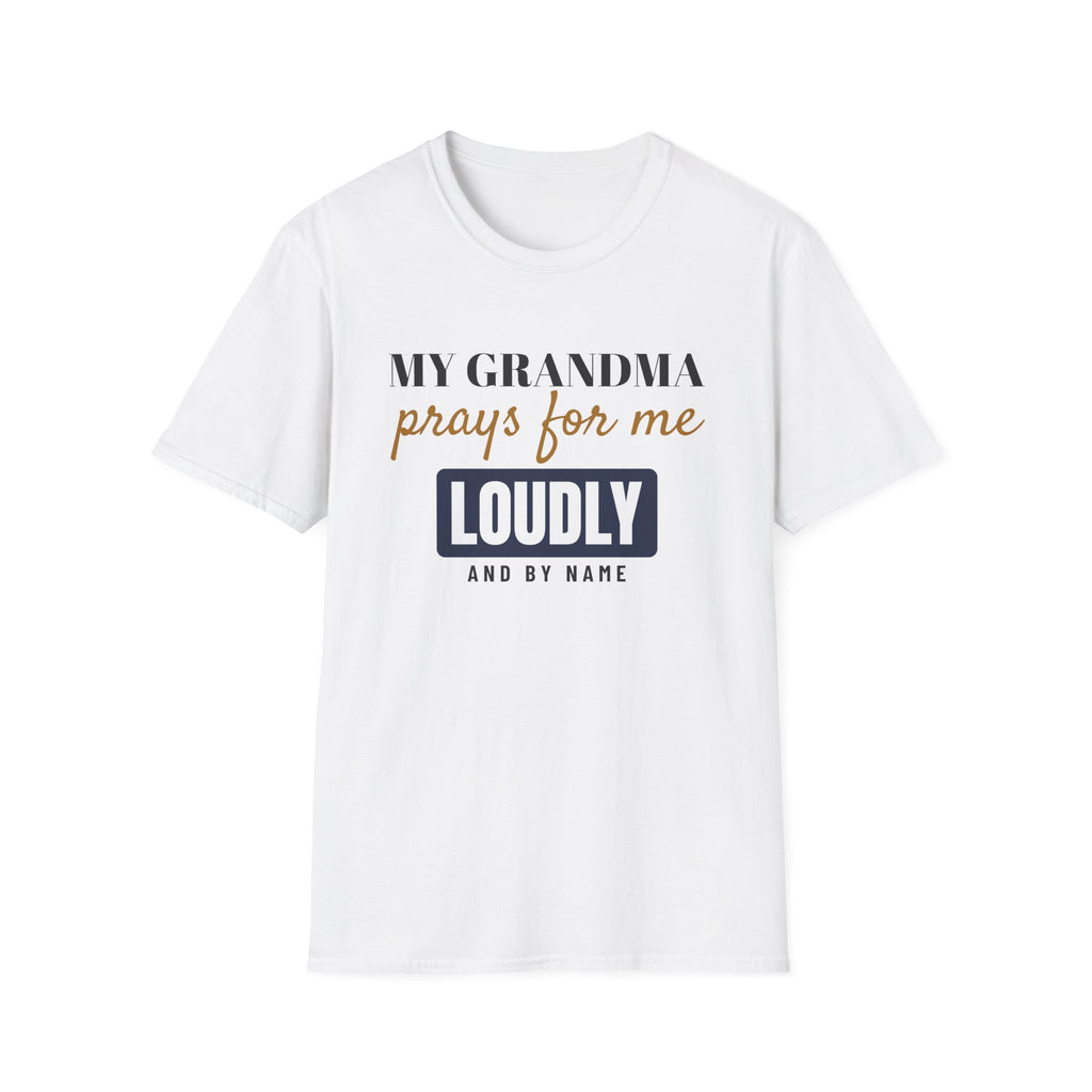 My Grandma Prays For Me Loudly Funny Christian T-Shirt – Gifted Porch, view 1