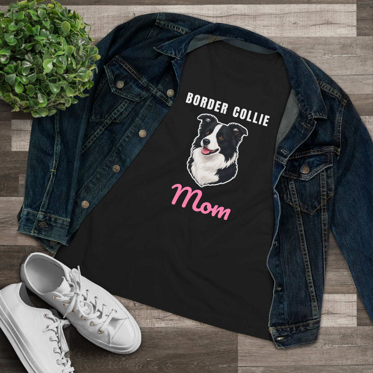 Border Collie Dog Mom Women's Tee
