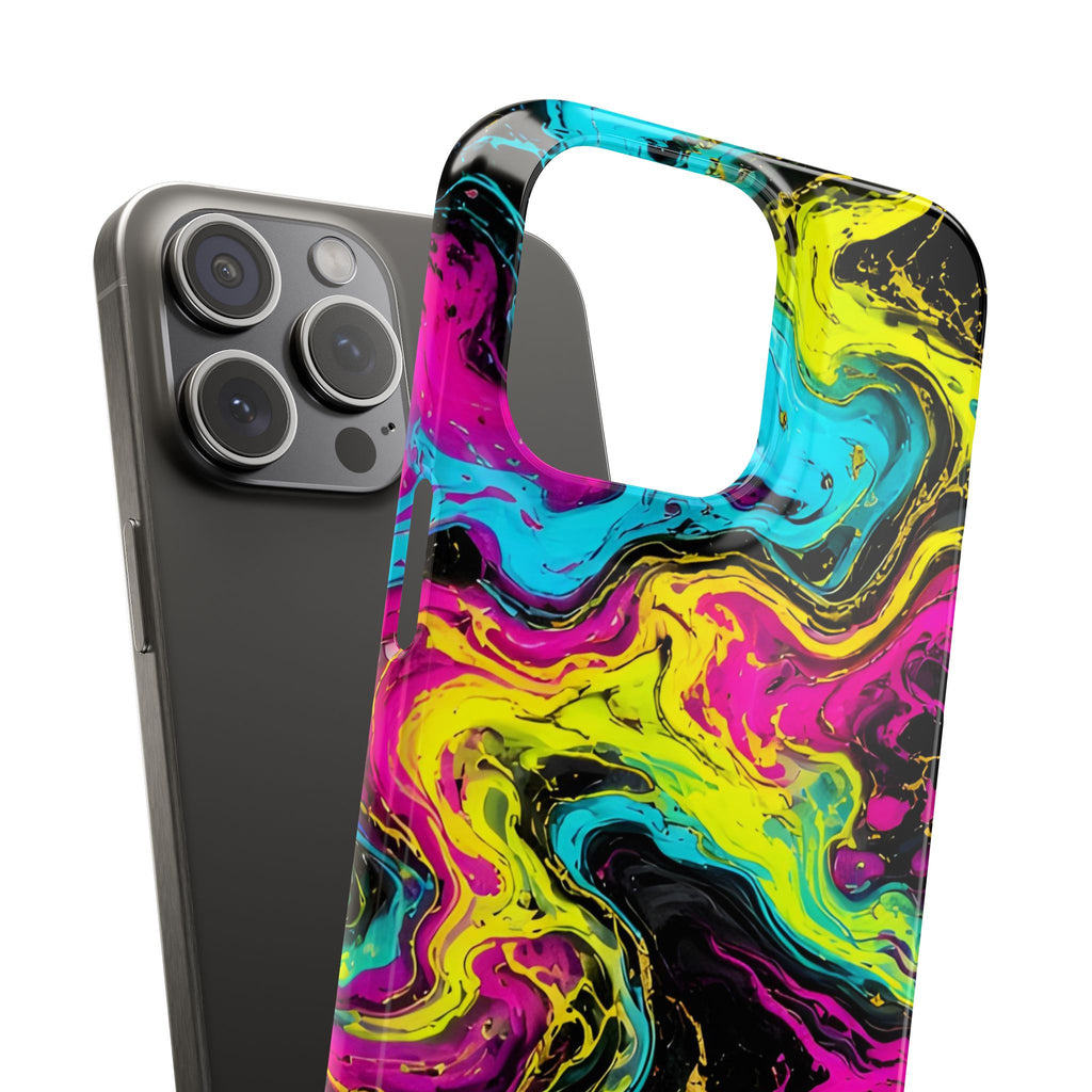 Neon Marble Abstract Phone Case