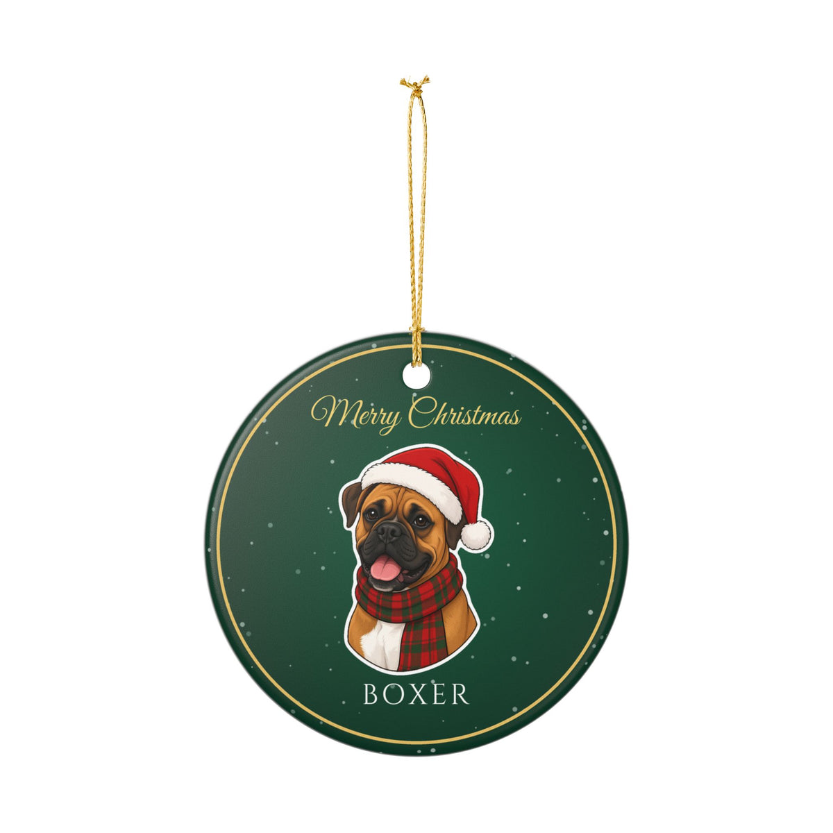 Boxer Dog Christmas Ornament – Gifted Porch, view 7