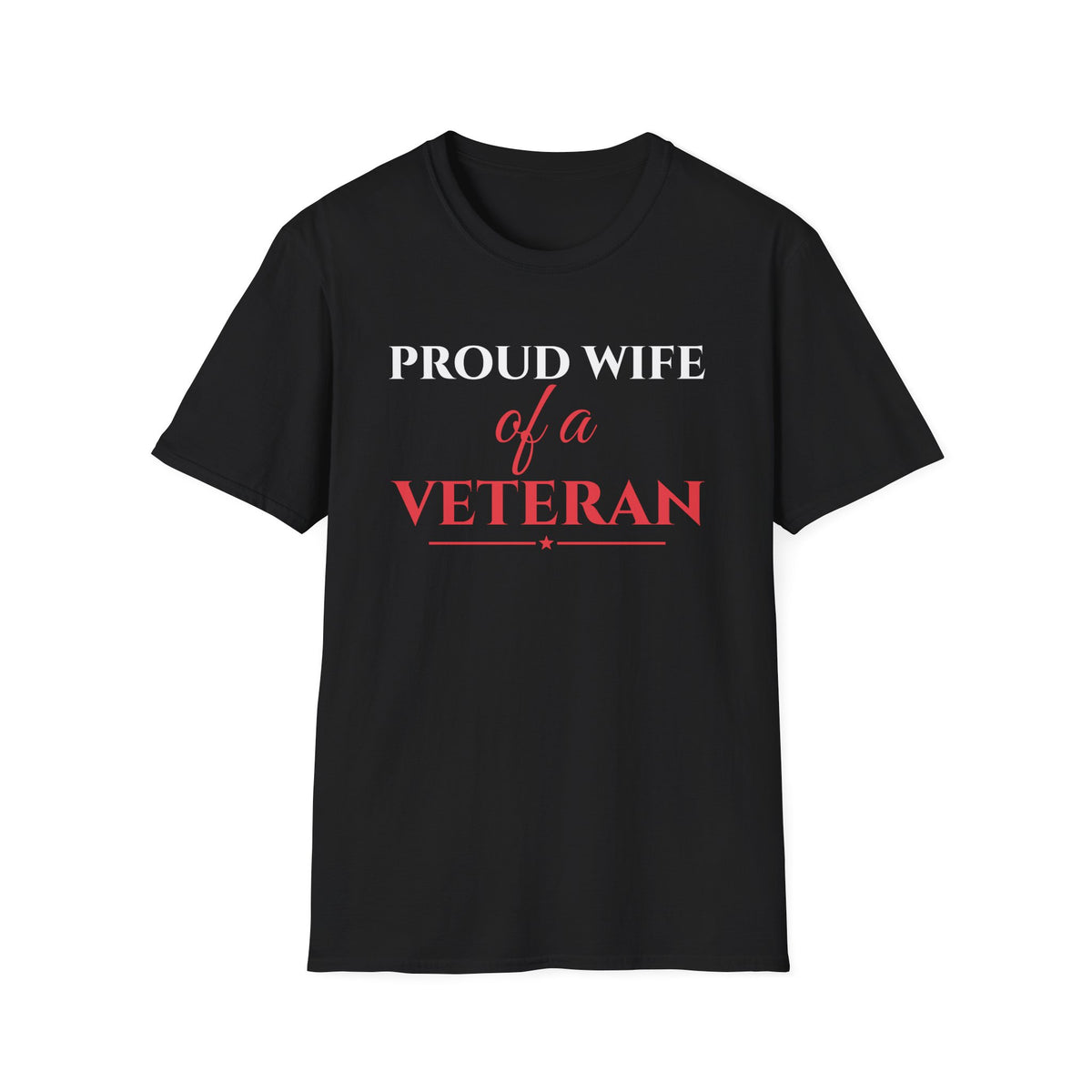 Proud Wife Of A Veteran T-Shirt – Gifted Porch, view 2