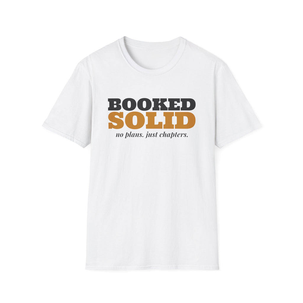 Booked Solid Funny Book Lover T-Shirt – Gifted Porch, view 1