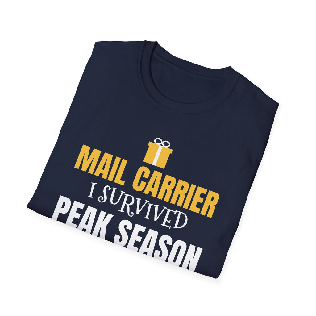 Mail Carrier I Survived Peak Season Funny Christmas T-Shirt Postal Worker Gift – Gifted Porch