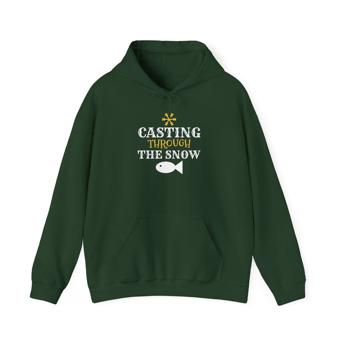 Casting Through The Snow Hoodie