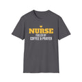 Nurse Fueled By Coffee And Prayer T-Shirt Christian Nurse Gift Tee – Gifted Porch