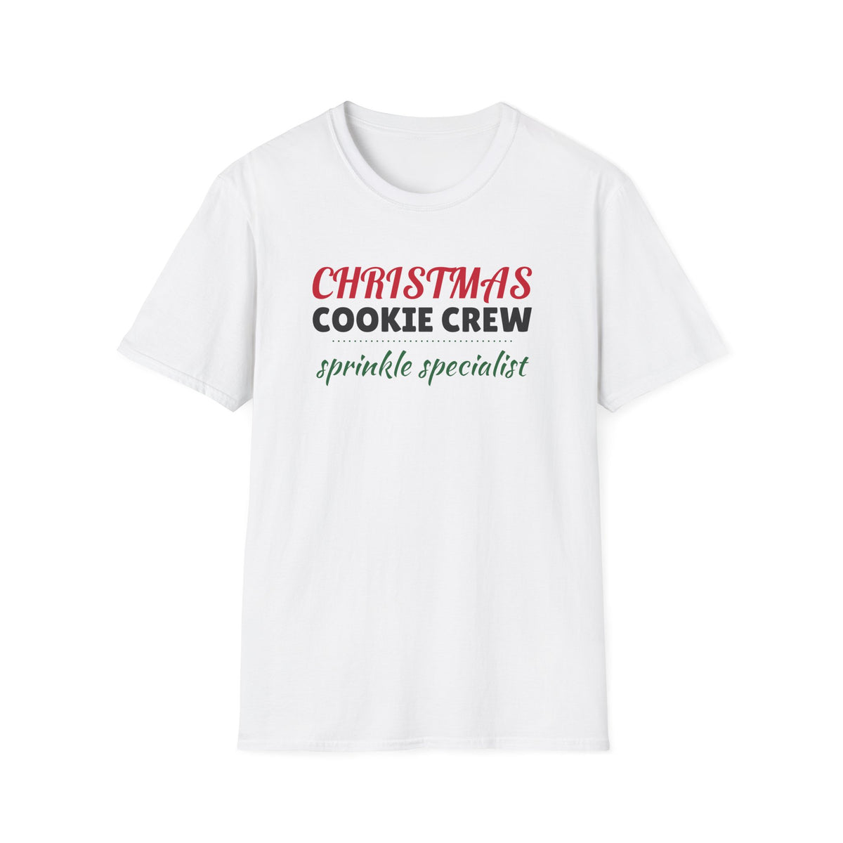 Christmas Cookie Crew Sprinkle Specialist Matching T-Shirt – Gifted Porch, view 1