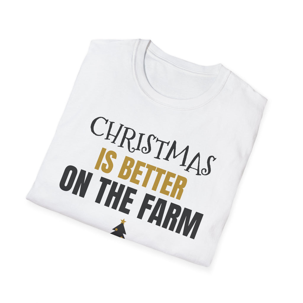 Christmas Is Better On The Farm T-Shirt Farmer Country Christmas Gift Tee – Gifted Porch