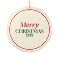 Merry Christmas 2026 Ornament