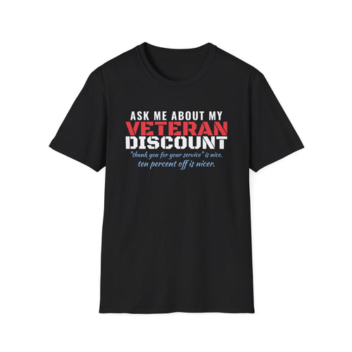 Ask Me About My Veteran Discount Funny Veteran T-Shirt – Gifted Porch, view 2