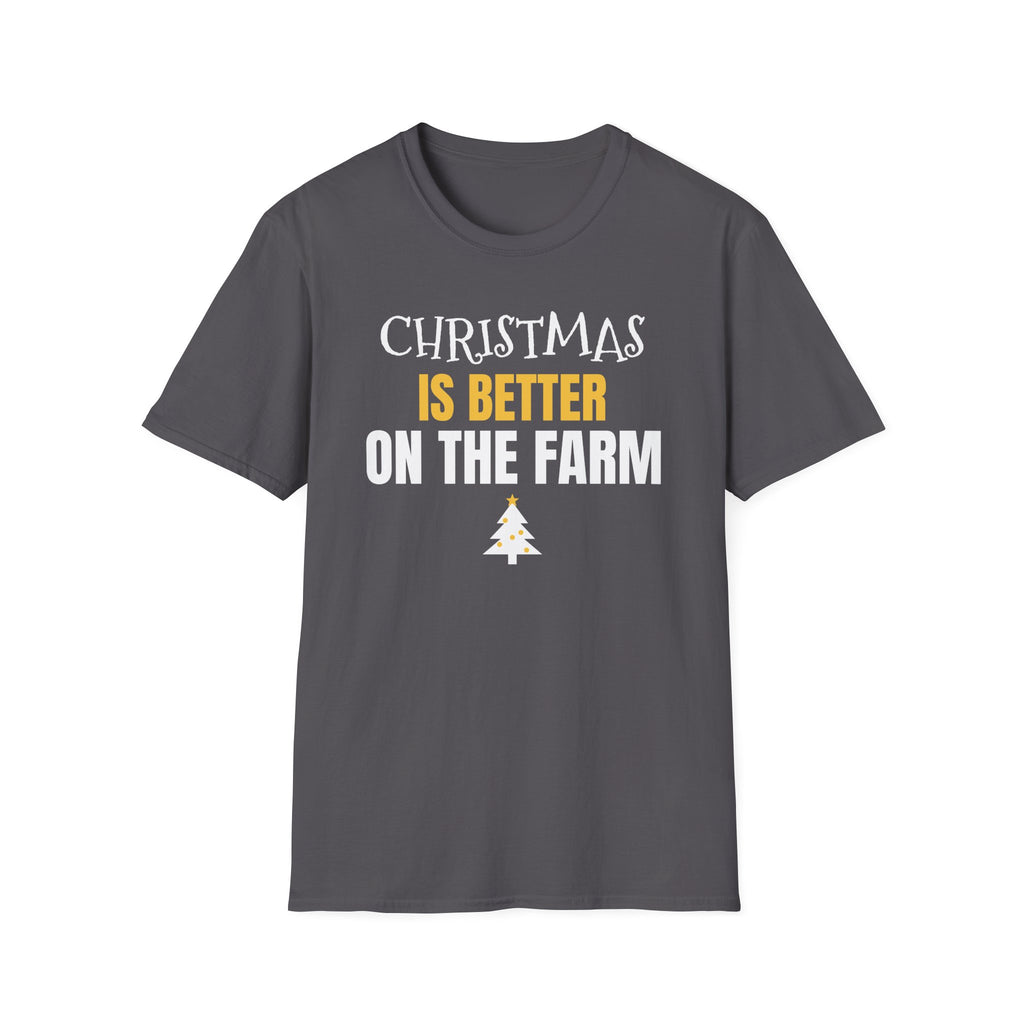 Christmas Is Better On The Farm T-Shirt Farmer Country Christmas Gift Tee – Gifted Porch