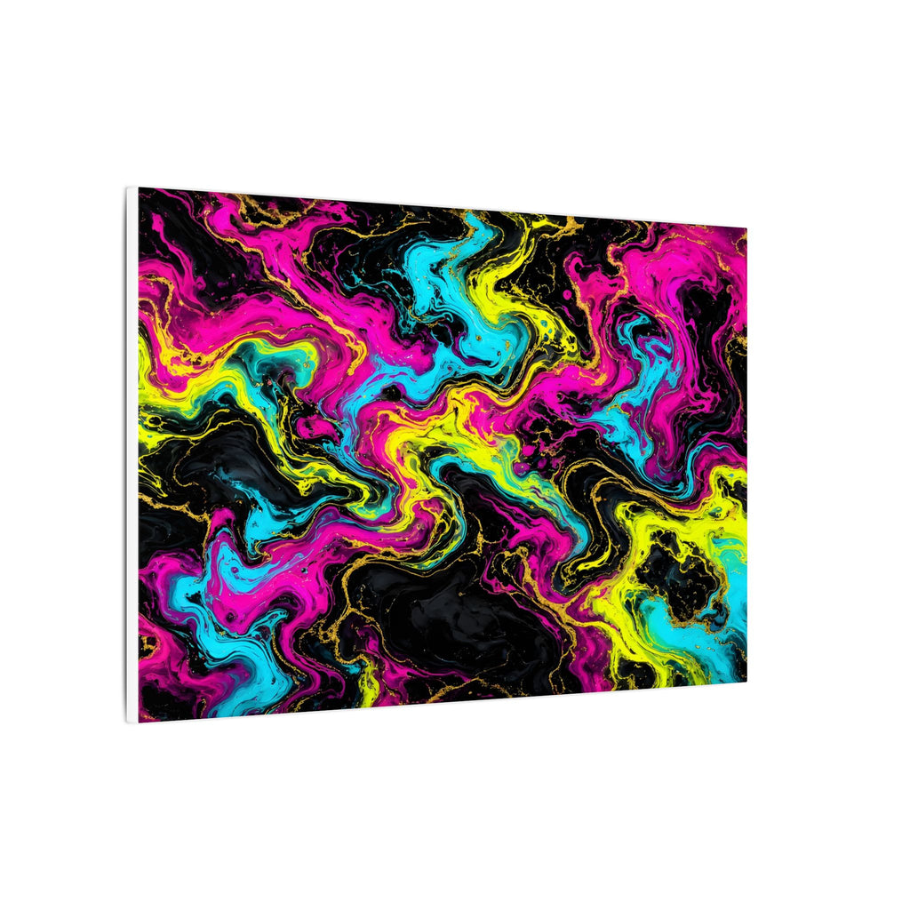Neon Marble Abstract Canvas Wall Art – unique art gift, photo 7