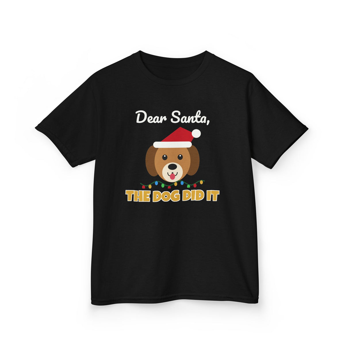 Dear Santa The Dog Did It Youth Tee – Dog lover gift, photo 7