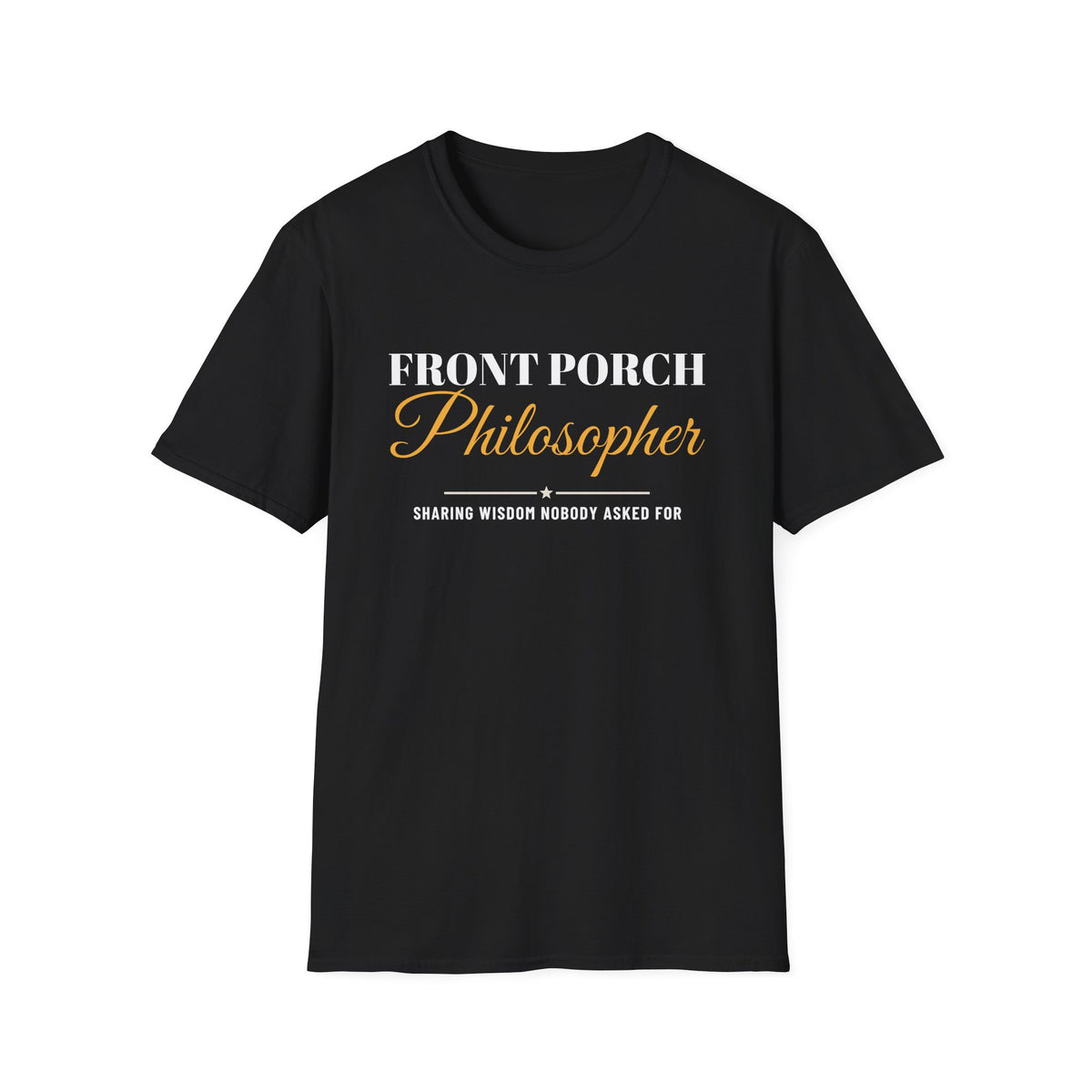 Front Porch Philosopher Funny Country T-Shirt – Gifted Porch, view 2