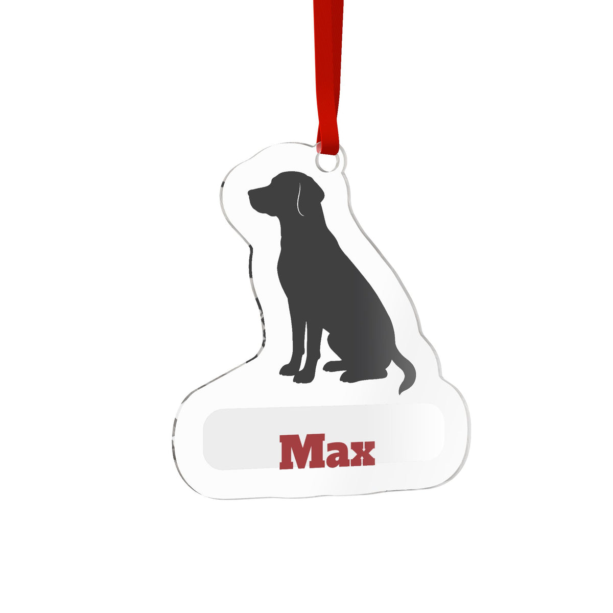 Personalized Dog Name Acrylic Ornament