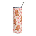 Pink Gingerbread Christmas 20oz Tumbler
