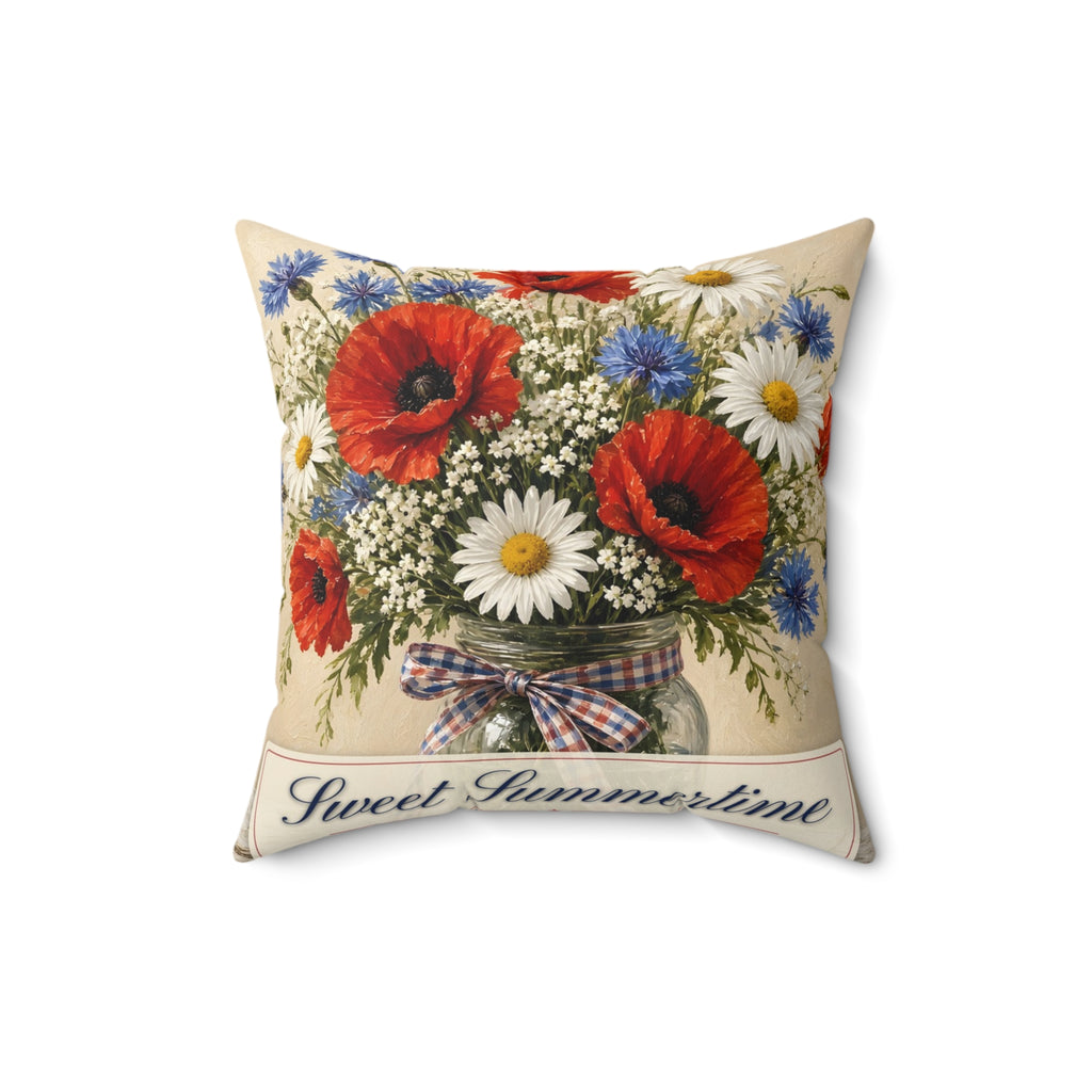 Summer Wildflowers Pillow – patriotic gift, photo 6