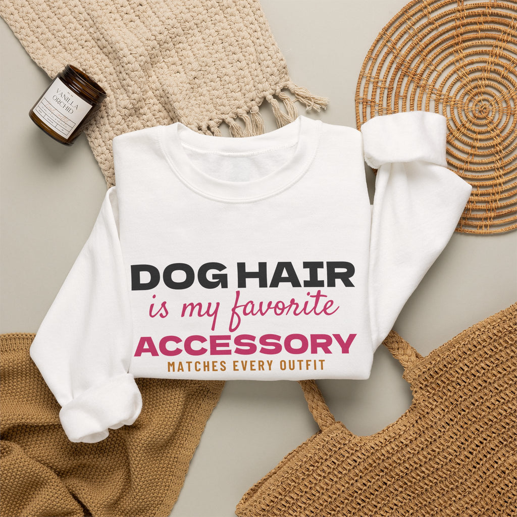 Dog Hair Is My Favorite Accessory Sweatshirt – Dog lover gift, photo 8