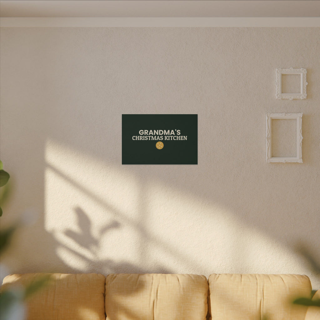 Grandma's Christmas Kitchen Canvas