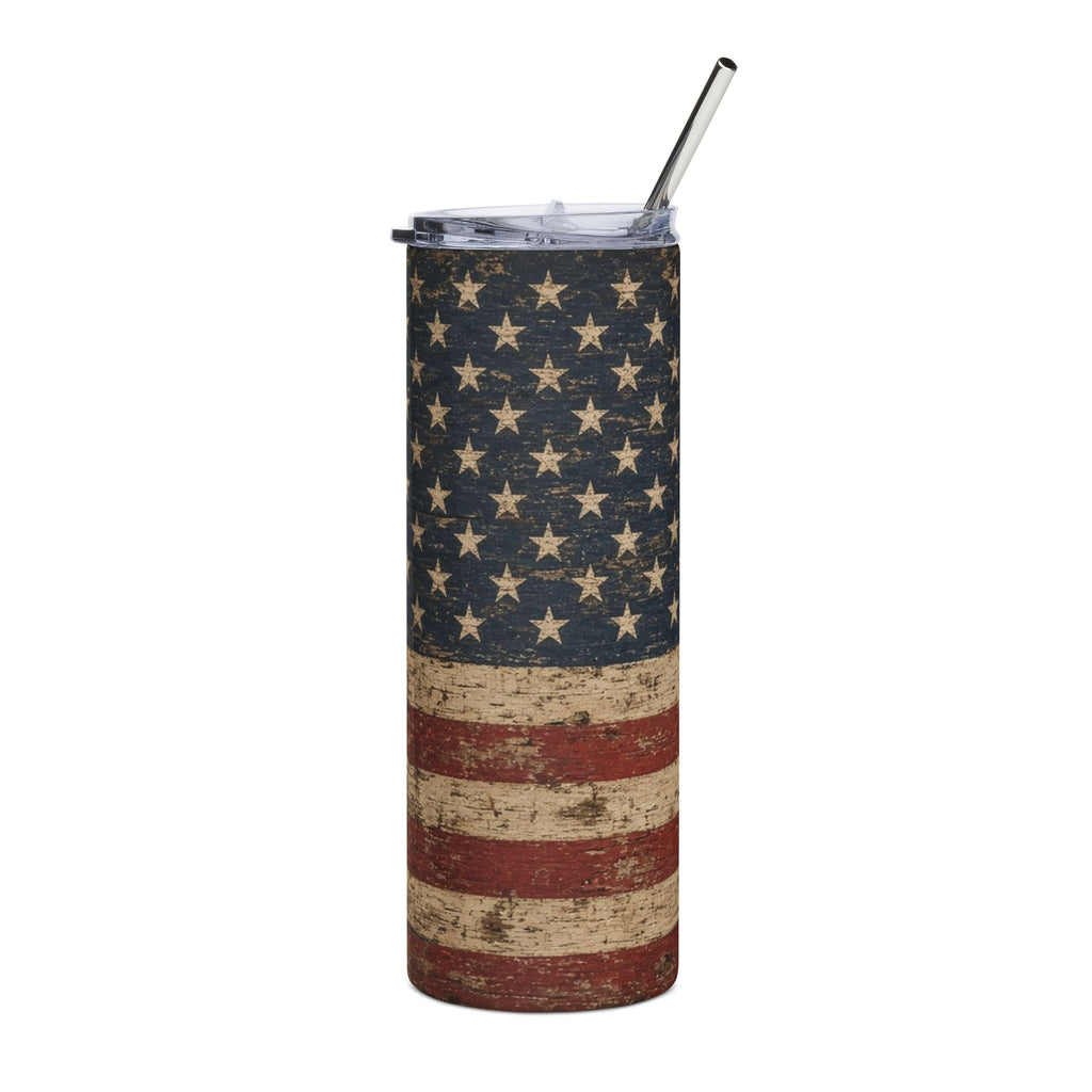 Rustic American Flag 20oz Tumbler